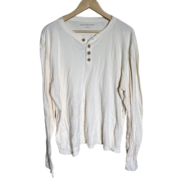Burt's Bees Baby • Organic Cotton Ivory Henley Ribbed
Shirt - Picture 2 of 7